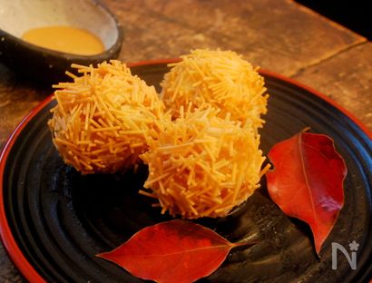 ライスポテトサラダの応用編！いがぐり風ライスポテトコロッケ