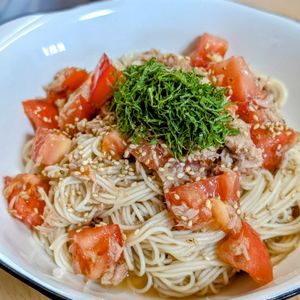 まゆのの作ってみた!投稿(【柚子胡椒香る ツナとトマトの和えそうめん】ラクうま爽やか♡)