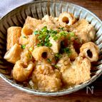 レンジ10分味しみ！材料3つ♪【厚揚げとちくわのおろし煮】