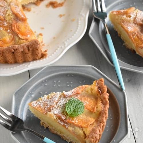 【柿のタルト】ホットケーキミックスで簡単!