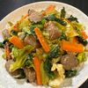 楽ラク手抜キッチン🐶🐾の作ってみた!投稿(やみつき食感♡こんにゃくキャベツのごま味噌炒め)