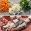 【豚肉と具沢山野菜の焼きビーフン】たっぷり野菜で食べ応え◎の下準備