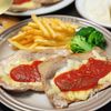 【トマトチーズポークソテー】ニンニク香るソースと濃厚チーズ♡