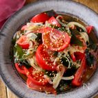 【トマトと新玉ねぎの中華サラダ】血液サラサラ＆腸活・美肌に！