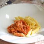 白菜と鶏むね肉のトマトソース