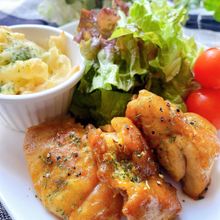 しっとり・ふっくら「鶏もも肉のカレー風味の酒蒸し焼き」