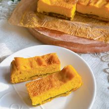 皮まで活用♪かぼちゃのチーズケーキ