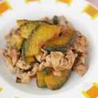 季節を楽しむ旬ごはん✿かぼちゃと豚こま肉の甘辛生姜炒め