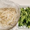 【きゅうりもやしのたらこ胡麻酢和え】の下準備