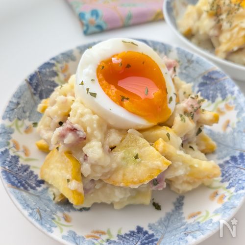 マヨ不使用!ズッキーニのとろける旨コクごまポテサラ