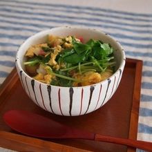 ＊三つ葉で卵丼＊
