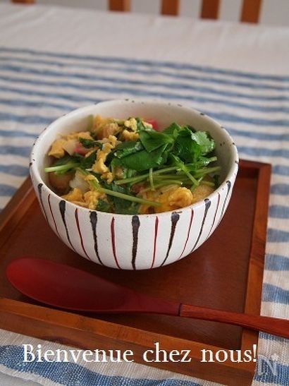 ＊三つ葉で卵丼＊