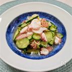 【たことキュウリとミョウガの酢の物】夏の我が家の定番です