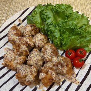 楽ラク手抜キッチン🐶🐾の作ってみた!投稿(韓国風♩ハニマス唐揚げ)