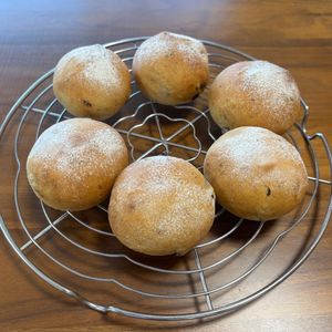 こむぎの作ってみた!投稿(我が家の定番♡ふんわりレーズンパン)