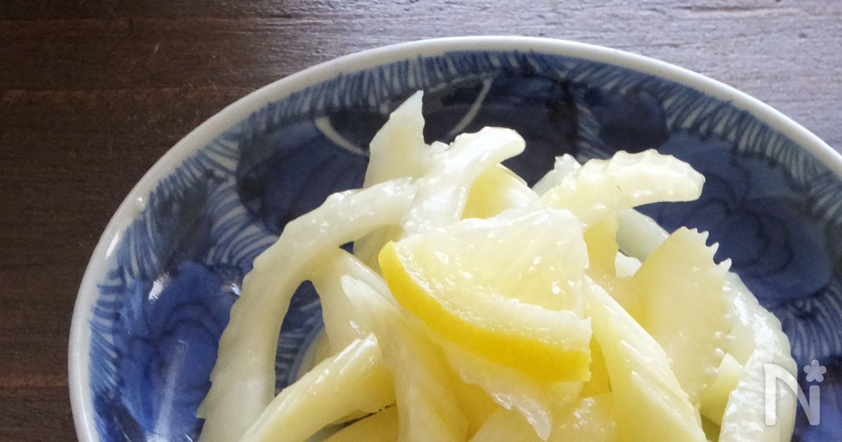 味噌もみセロリのレモンオリーブマリネ