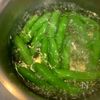 『スナップエンドウの胡麻和え』シャキシャキ食感♡3分簡単副菜の工程1