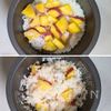 白だしで炊くさつまいもご飯│ほっこり秋の簡単ごはんの工程3