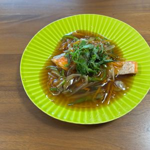 こむぎの作ってみた!投稿(パパッと簡単に‼︎鮭のたっぷり野菜あんかけ🐟)