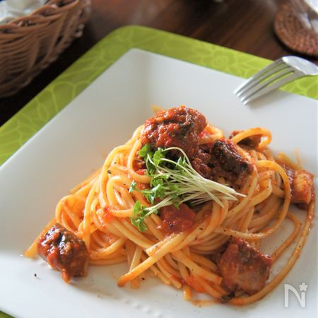 簡単で美味しい 鯖みそ缶の洋風トマトパスタ By Juncocco レシピサイト Nadia ナディア プロの料理家のおいしいレシピ