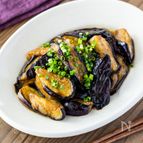 【とろんと食感が絶品】ナスのバターポン酢炒め