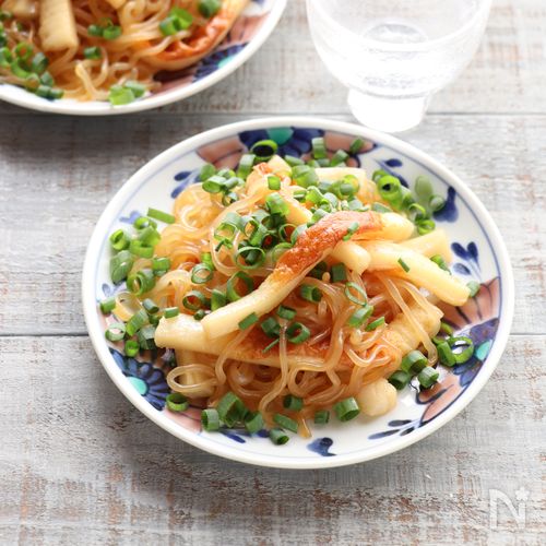 【ちくわと糸こんにゃくの煮物】☆ちくわの食感が楽しい♪