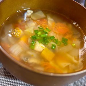 えみりんの作ってみた!投稿(【お野菜たっぷりミネストローネ】具だくさんヘルシー♪)