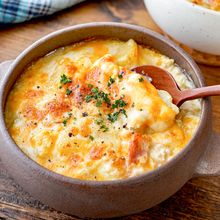 【ベーコンポテトお豆腐グラタン】レンジ＆トースターで早ウマ！