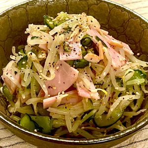 michuの作ってみた!投稿(もやしときゅうり《旨塩レモン♡ペッパーサラダ》)