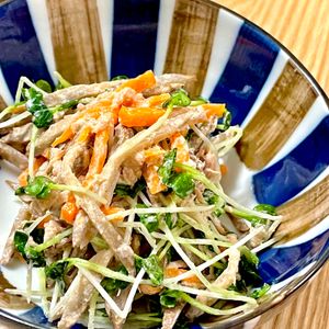 michuの作ってみた!投稿(レンジでOK《ごま油香る♡ごぼうのツナサラダ》)