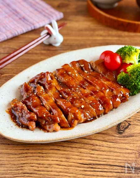 鶏もも肉のガリバタ煮