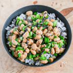 火を使わない！ピーマンの塩こんぶ納豆ごはん