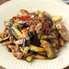 シンプルが旨い【ナス豚オイスター炒め】