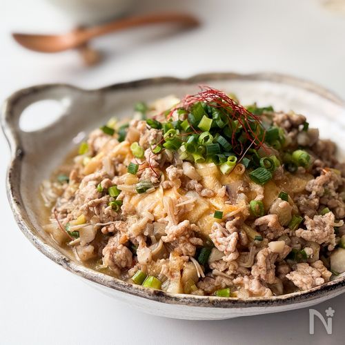 具だくさん麻婆天津飯