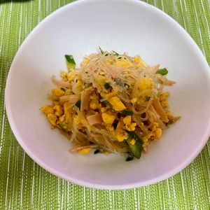 usaの作ってみた!投稿(10分で味しみ抜群♪抱えて食べたい♪『春雨のごちそうサラダ』)