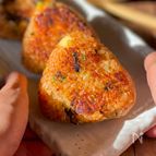 夫が大絶賛キムチーズ焼きおにぎり