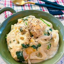 寒い日にピッタリ☆鶏肉と蓮根の和風明太クリーム煮