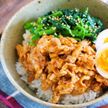 豚こまdeビビンバ丼【#男子が喜ぶ#簡単#ランチ】