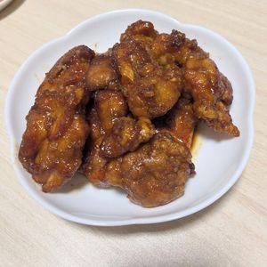ぴーぱりの作ってみた!投稿(かりじゅわっ『甘辛たれ唐揚げ』)