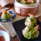 海老肉団子の茶そば焼売
