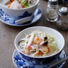 フライパン1つ☆牛乳消費!栄養満点ちゃんぽん麺