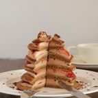 ココアパンケーキタワー