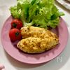 簡単♡鶏ささみのからしマヨ焼き【高たんぱく・作りおき】