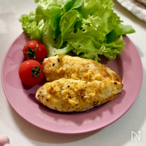簡単♡鶏ささみのからしマヨ焼き【高たんぱく・作りおき】