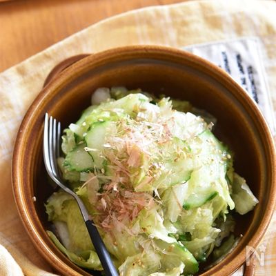 レタスときゅうりのやみつきナムル