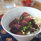 子供がよろこぶ・かつおの海苔漬け丼