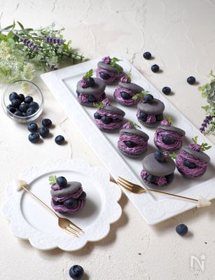 ブルーベリー マカロン トゥンカロン By きゃらきゃら レシピサイト Nadia ナディア プロの料理家のおいしいレシピ