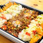ホットプレートで夏野菜タコライス