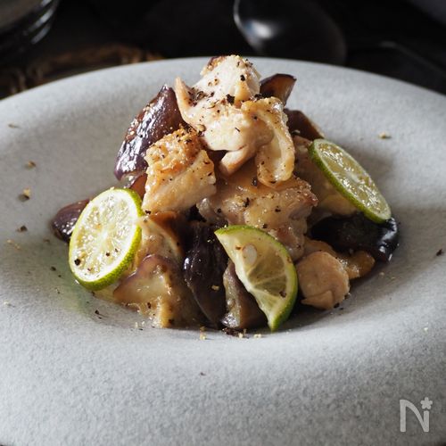 すだち香る、鶏塩焼き。