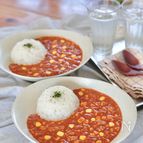 野菜も魚もモリモリ！レンジで「ツナコーンカレー」